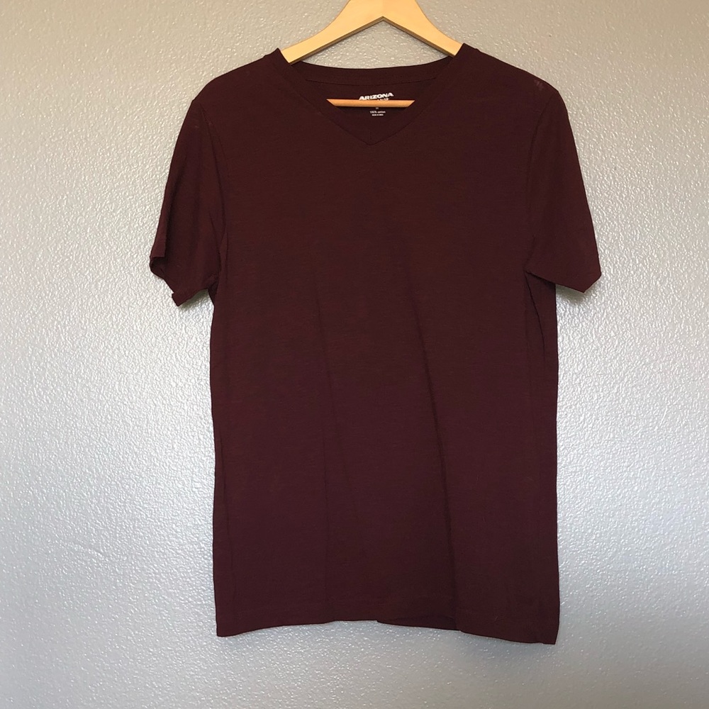 Maroon Arizona Jean Co V-neck Shirt